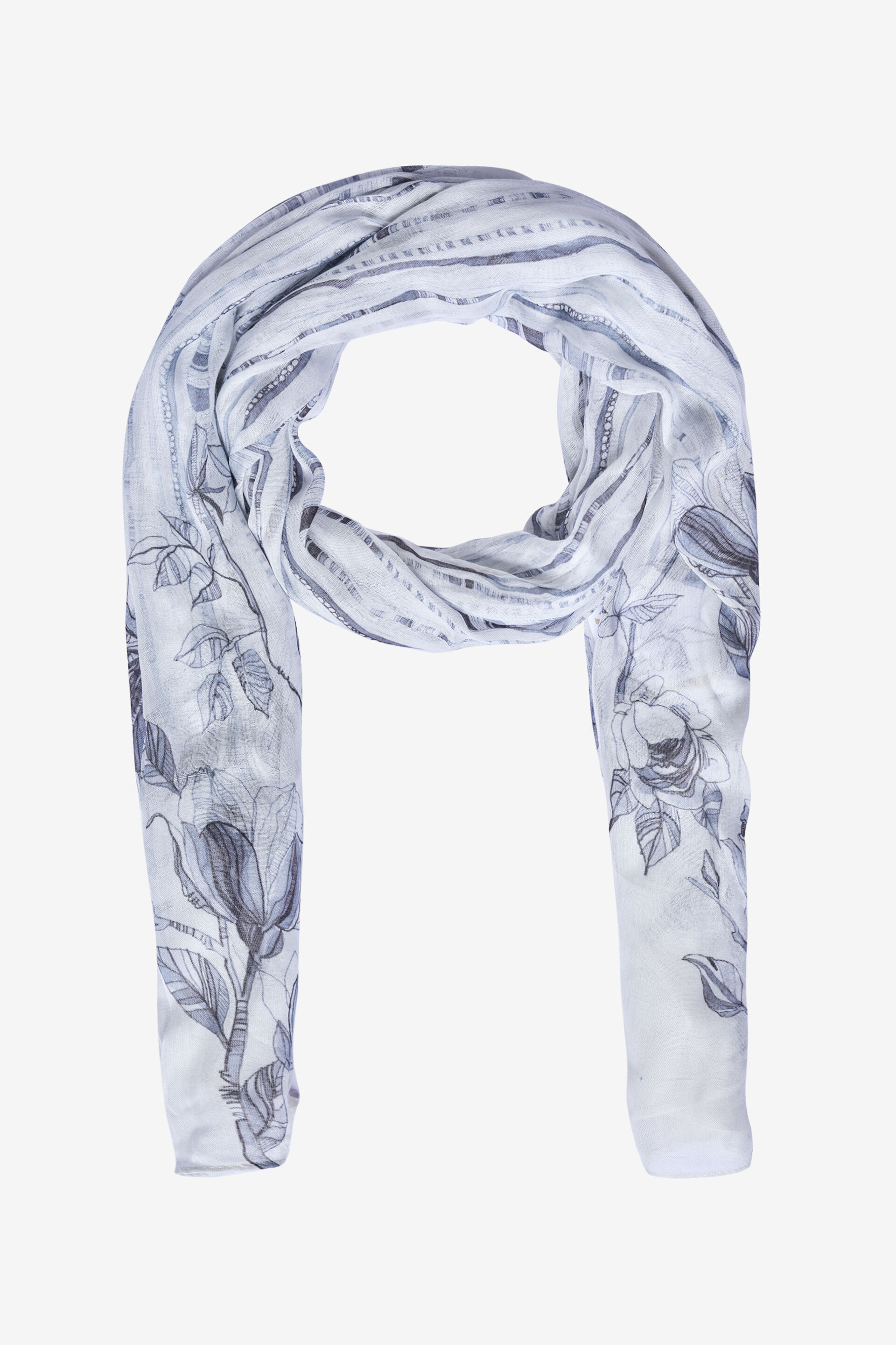 Snowflake Blooms Modal Scarf, , image 1